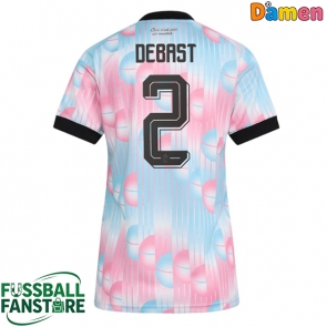 Belgien Zeno Debast #2 Replik Auswärtstrikot Damen WM 2026 Kurzarm